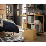 Argos Home set of 4 square storage boxes grey and yellow - British product