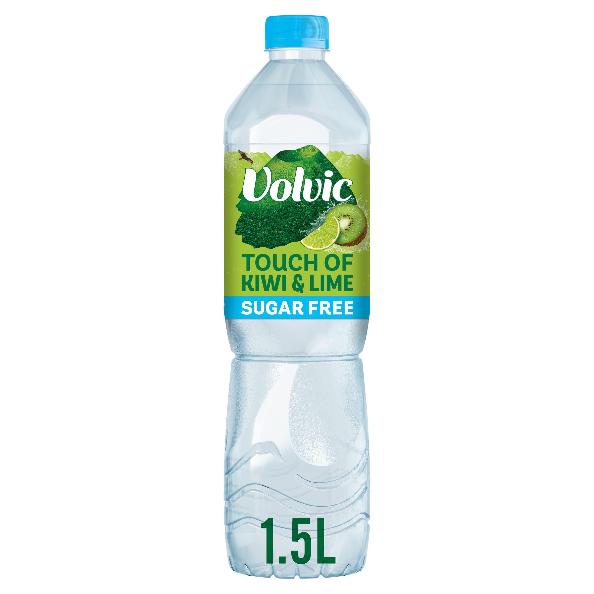 Volvic Touch of Fruit Sugar Free Kiwi & Lime Flavoured Water 1.5L GOODS Sainsburys