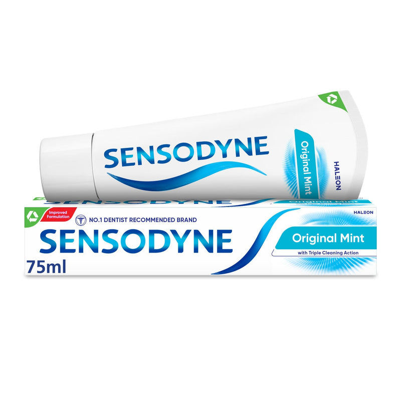 Sensodyne Original Mint toothpaste 6 x 75ml (British brand)