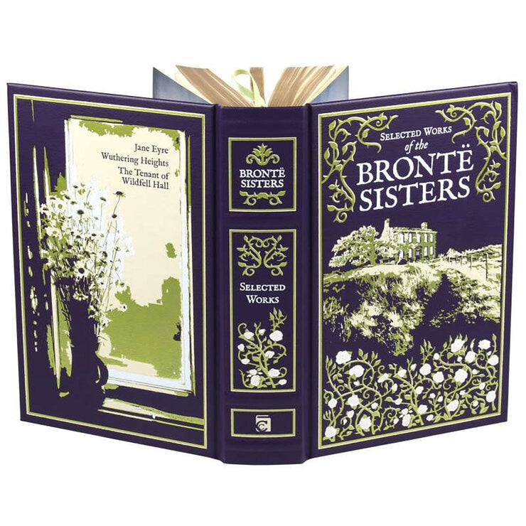 Collection de romans classiques des sœurs Brontë reliée en cuir (marque britannique)