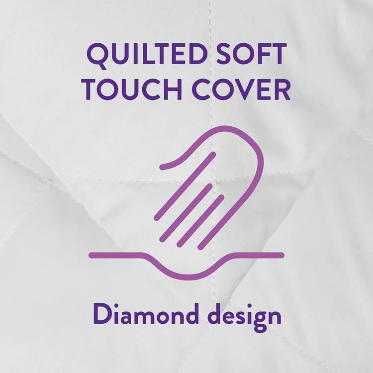 Slumberdown pillow protector pair 65x50cm, UK version