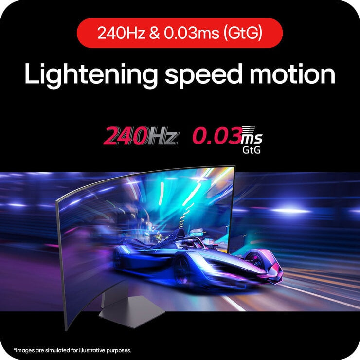 LG UltraGear gaming monitor OLED 45 inch, imported from the UK