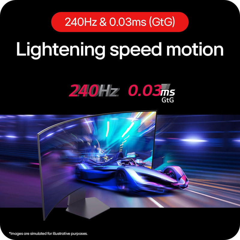 LG UltraGear gaming monitor OLED 45 inch, imported from the UK