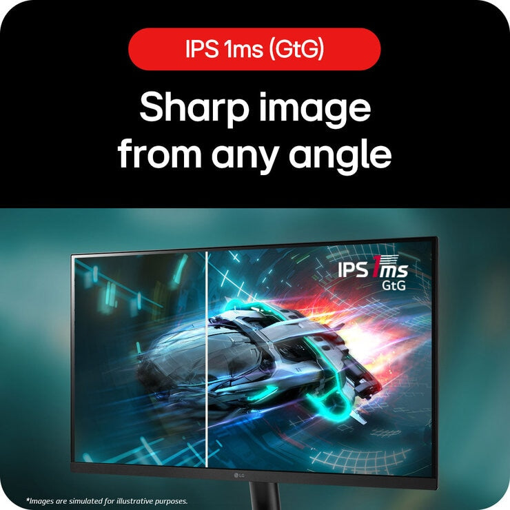LG UltraGear 27 inch Full HD IPS gaming monitor, UK version