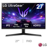LG UltraGear 27 inch Full HD IPS gaming monitor, UK version