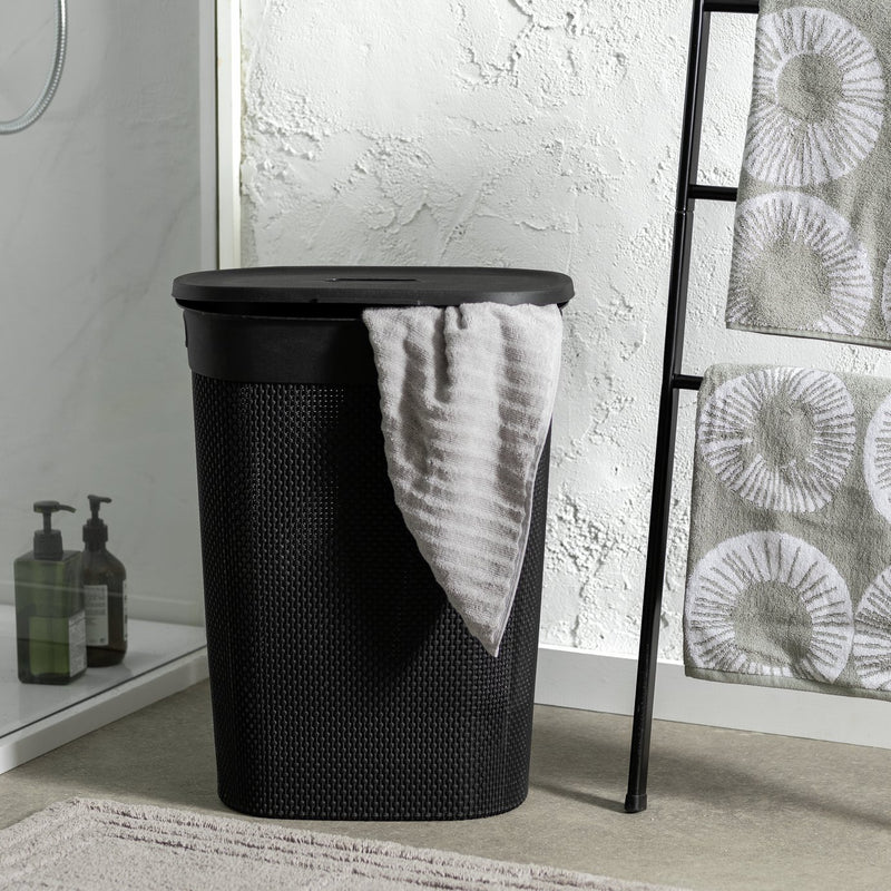 Argos Home black laundry hamper 50 litre - British product
