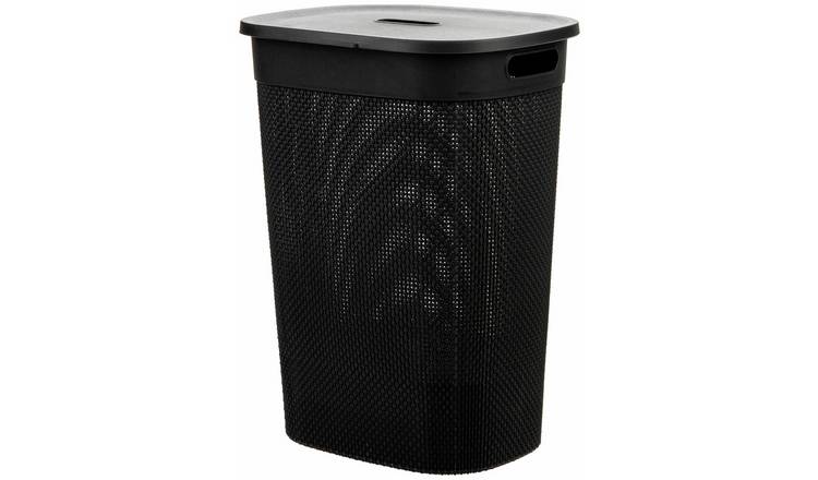 Argos Home black laundry hamper 50 litre - British product