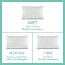 Dreamwell Soft Support Front Pillow 2 pack - British product