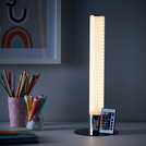Glow Kids Shimmer LED cylinder table lamp multicoloured H40cm, UK version