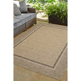 Solstice Latte indoor outdoor rug 120x170 (British brand)
