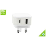 Juice Dual Port 20W PD Charger White - British product