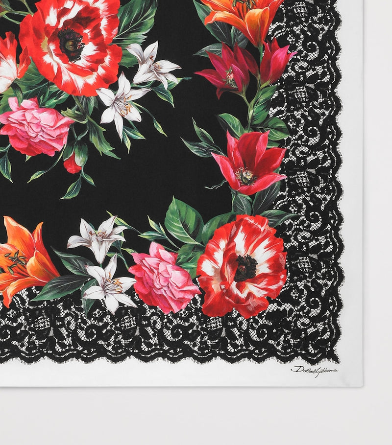 Dolce&Gabbana silk printed scarf 90cm, imported from the UK