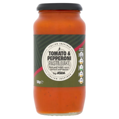 ASDA Tomato & Pepperoni Pasta Bake Sauce 500g - British product