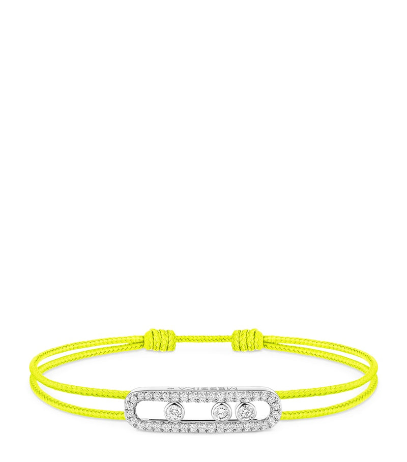 Messika white gold diamond pavé bracelet (British brand)