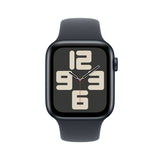Apple Watch SE 44mm midnight aluminium sport band, imported from the UK