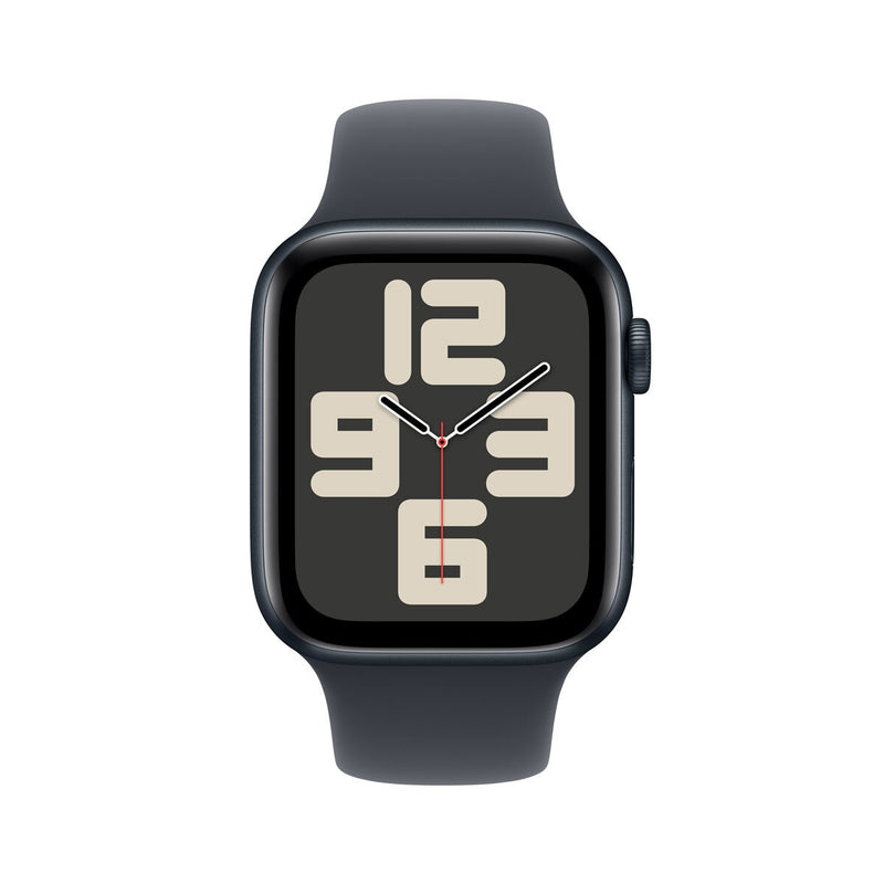 Apple Watch SE 44mm midnight aluminium sport band, imported from the UK