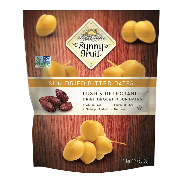 Sunny Fruit pitted dates 1kg (British brand)