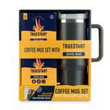 TrueStart Travel Mug Set with Coffee Bags in 2 Colours 1.18L (British brand)