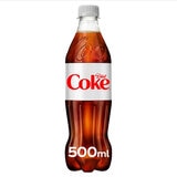 Diet Coke cola drink multipack 12 x 500ml - British product