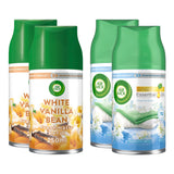 Costco UK Air Wick Freshmatic Max Refill White Vanilla Bean and Crisp Linen Air Freshener Refill 4 x 250ml- Buy online at McGrocer