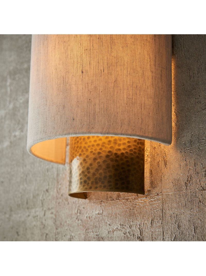 Gallery Home brown wall light, aged bronze finish, imported from the UK