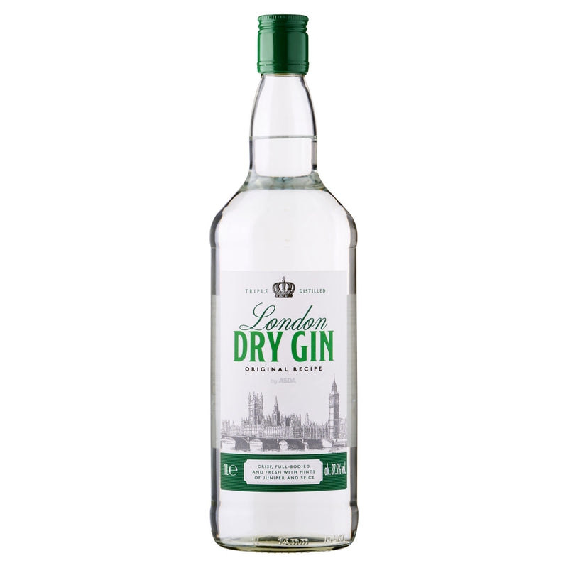 ASDA London Dry Gin 1 Litre - British product