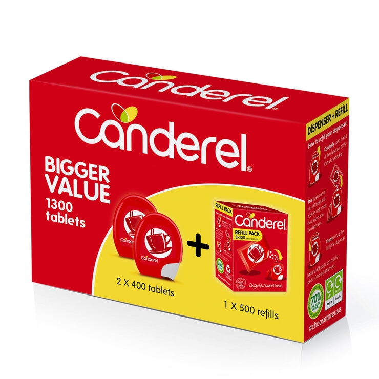 Canderel sweetener tablets 1300 pack - British product