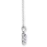 Costco diamond pendant necklace 0.40ctw 18ct white gold - British product