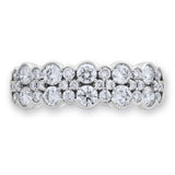 Bague Costco en or blanc avec diamant taille brillant rond - Produit britannique