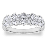 Bague Costco en or blanc avec diamant taille brillant rond - Produit britannique