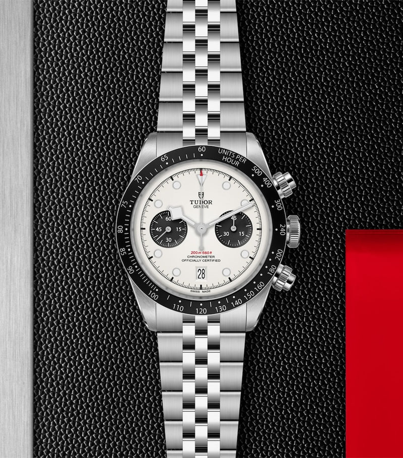 TUDOR Black Bay Chrono stainless steel watch 41mm (British brand)