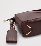LOEWE Mini Puzzle Top-Handle Bag in smooth lambskin, imported from the UK