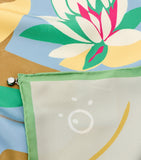 LOEWE silk frog print scarf 90x90cm, UK version