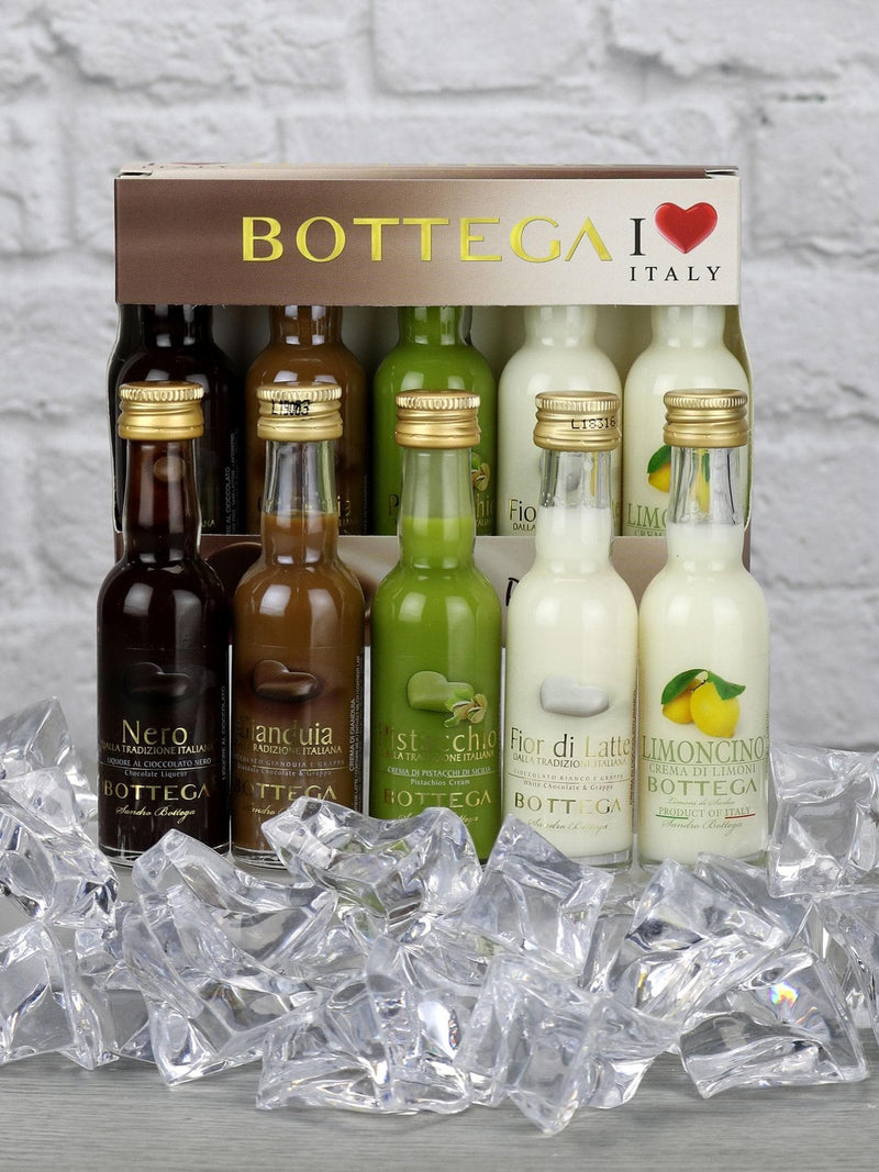 Bottega mini cream liqueurs gift set 5x 50ml, UK version