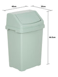 Wham Green Casa 50L plastic swing bin (British brand)