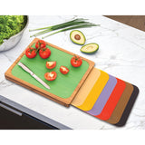 Seville Classics Bamboo Cutting Board with Chopping Mats 42 x 34 cm (British brand)