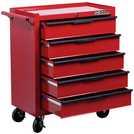Hilka 5 drawer tool trolley steel cabinet 22kg, UK version