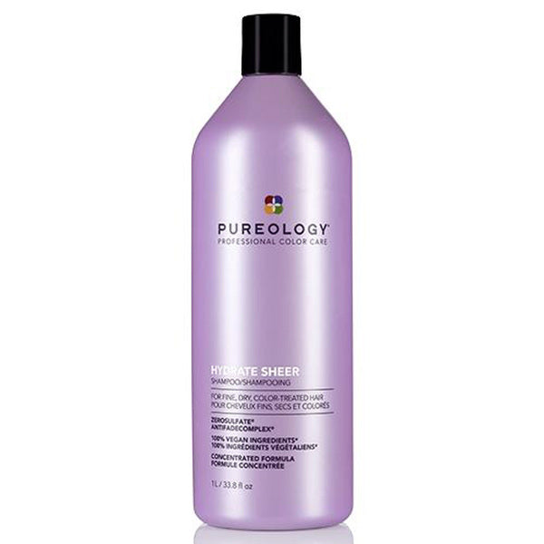 Pureology Hydrate Sheer Shampoo 1L, imported from the UK