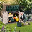 Keter garden storage box Beige/Green 1200L, UK version