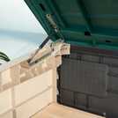Keter garden storage box Beige/Green 1200L, UK version