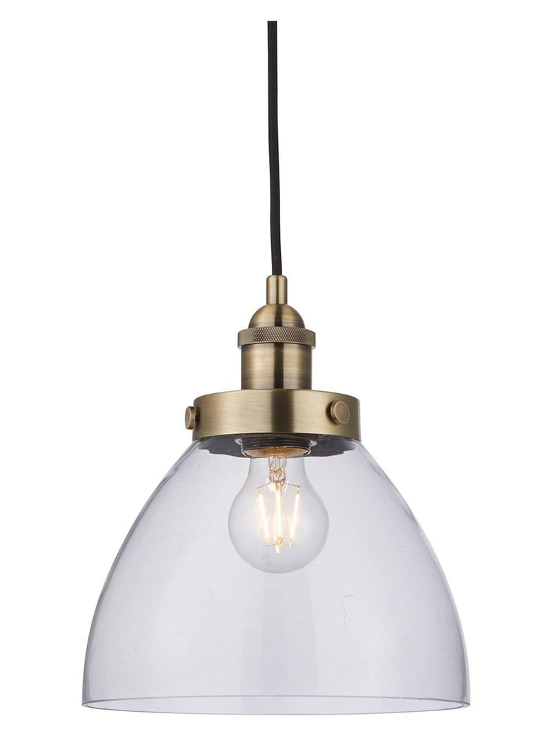 Gallery Home antique brass pendant ceiling light (British brand)