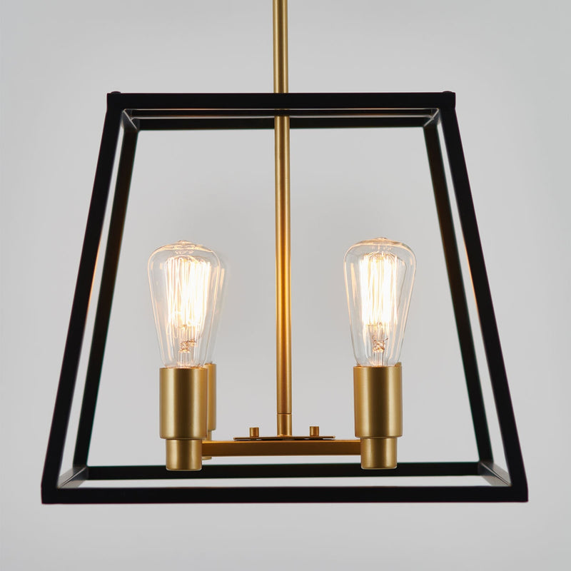 Artika Carter Square chandelier black and gold (British brand)