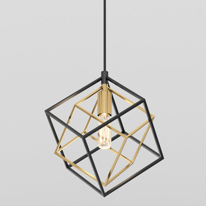 Artika Imperium pendant light in black and gold (British brand)