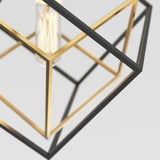Artika Imperium pendant light in black and gold (British brand)