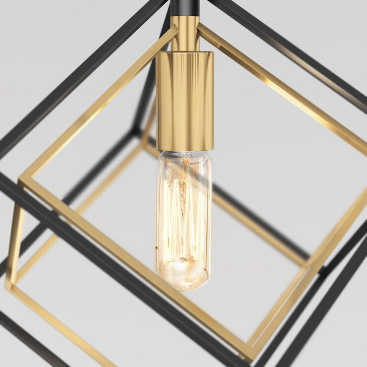 Artika Imperium pendant light in black and gold (British brand)