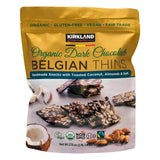 Kirkland Signature Belgian Chocolate Thins Coconut Almond 500g