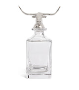 Harrods Deakin & Francis Crystal Longhorn Bull Decanter 650ml- Buy online at McGrocer