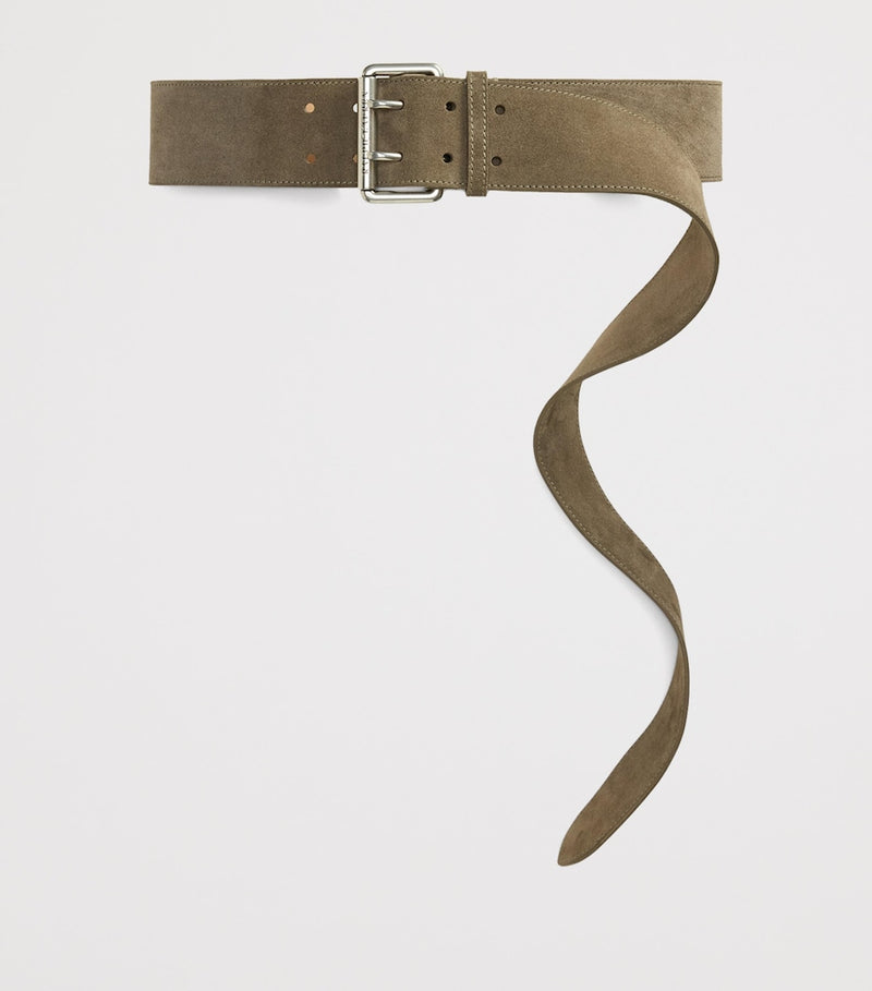 Ralph Lauren Collection suede double-prong buckle belt - British product