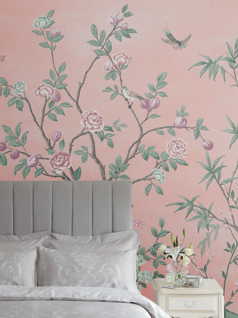 Laura Ashley Blush Eglantine 3M veggtapet (britisk merke)