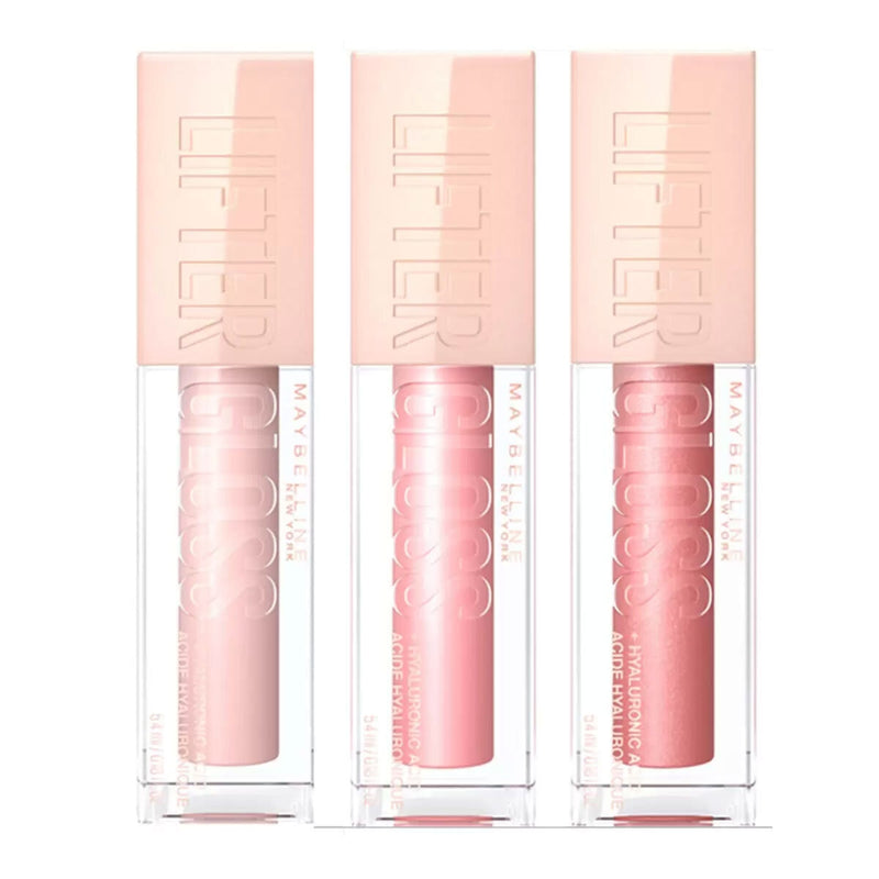 Maybelline New York Lifter Gloss Ice, Moon, Reef 3-pack, imported from the UK